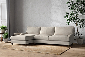 Marri Grand Left Hand Chaise Sofa - Brera Linen Natural-MAKE TO ORDER-Nkuku