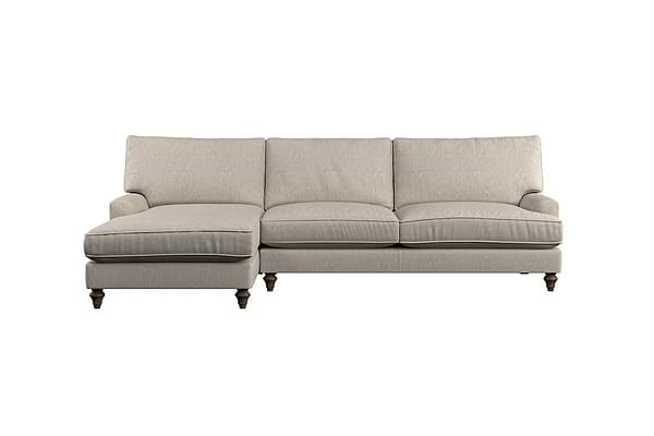 Marri Grand Left Hand Chaise Sofa - Brera Linen Natural-MAKE TO ORDER-Nkuku