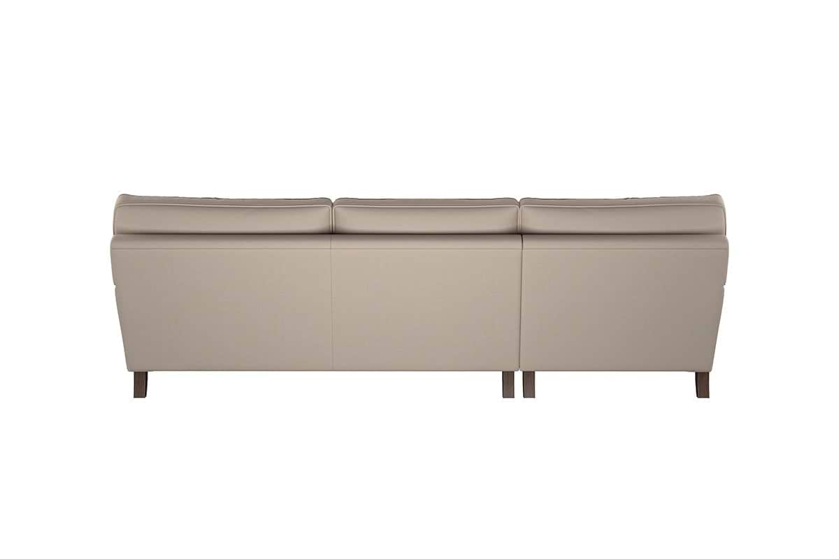 Marri Grand Left Hand Chaise Sofa - Recycled Cotton Airforce