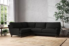 Marri Grand Left Hand Corner Sofa - Brera Linen Charcoal