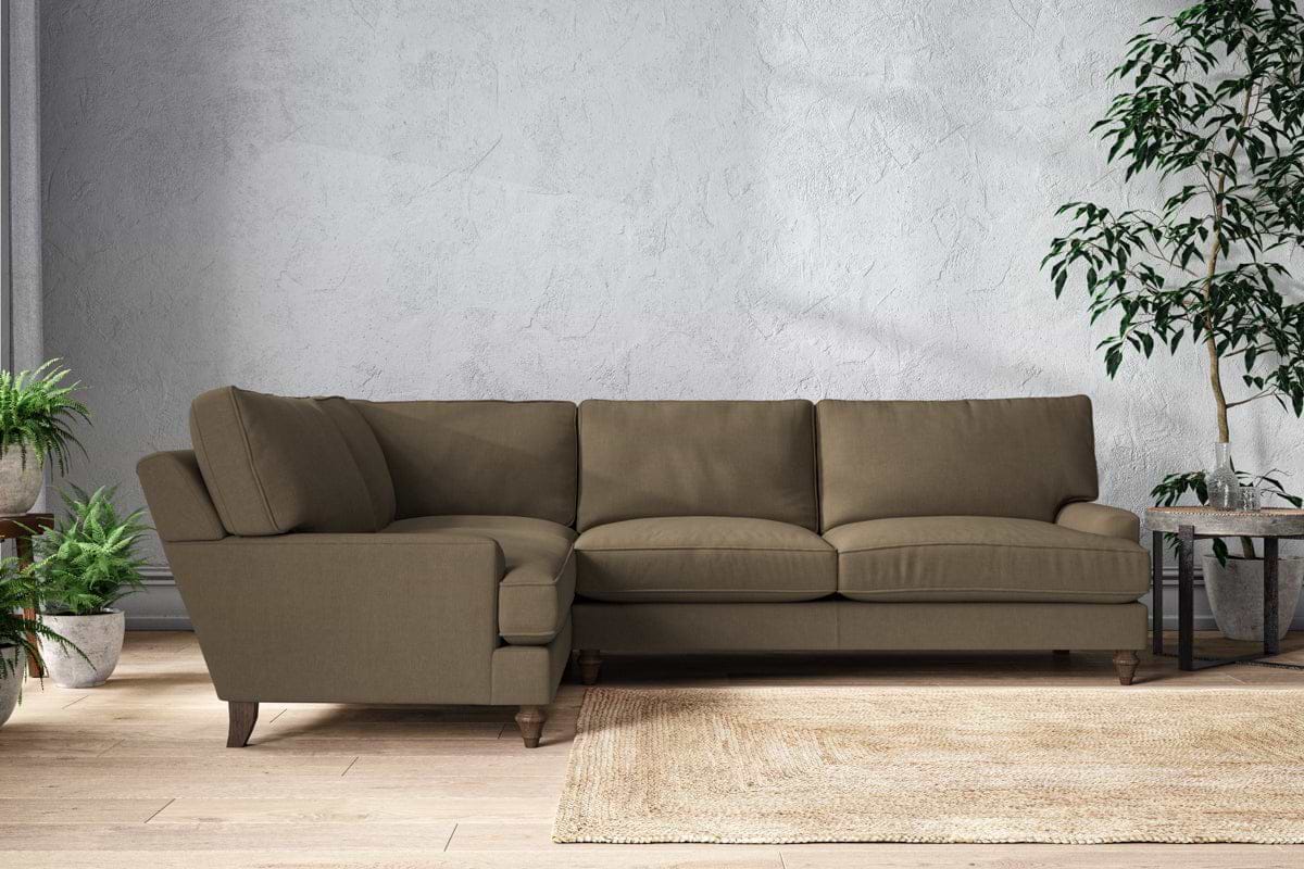 Marri Grand Left Hand Corner Sofa - Brera Linen Chestnut-MAKE TO ORDER-Nkuku