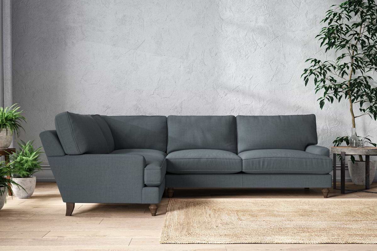 Marri Grand Left Hand Corner Sofa - Brera Linen Dusk-MAKE TO ORDER-Nkuku