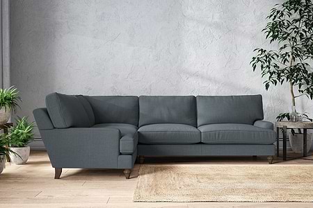 Marri Grand Left Hand Corner Sofa - Brera Linen Dusk