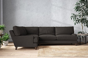 Marri Grand Left Hand Corner Sofa - Brera Linen Espresso