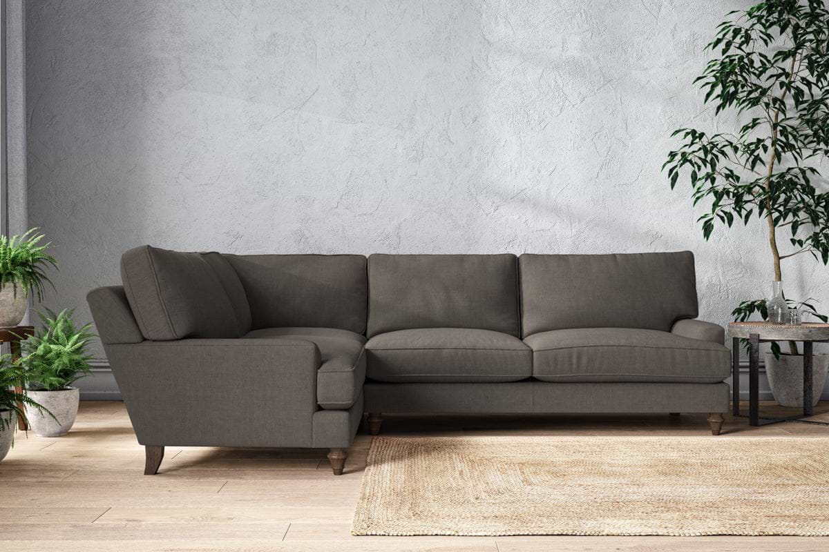 Marri Grand Left Hand Corner Sofa - Brera Linen Granite-MAKE TO ORDER-Nkuku