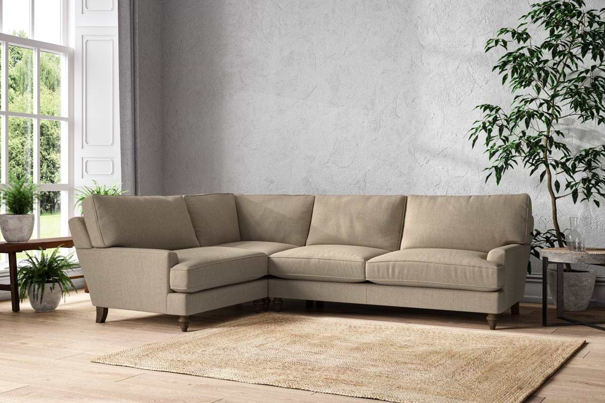 Marri Grand Left Hand Corner Sofa - Brera Linen Pebble