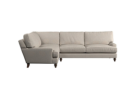 Marri Grand Left Hand Corner Sofa - Brera Linen Pebble