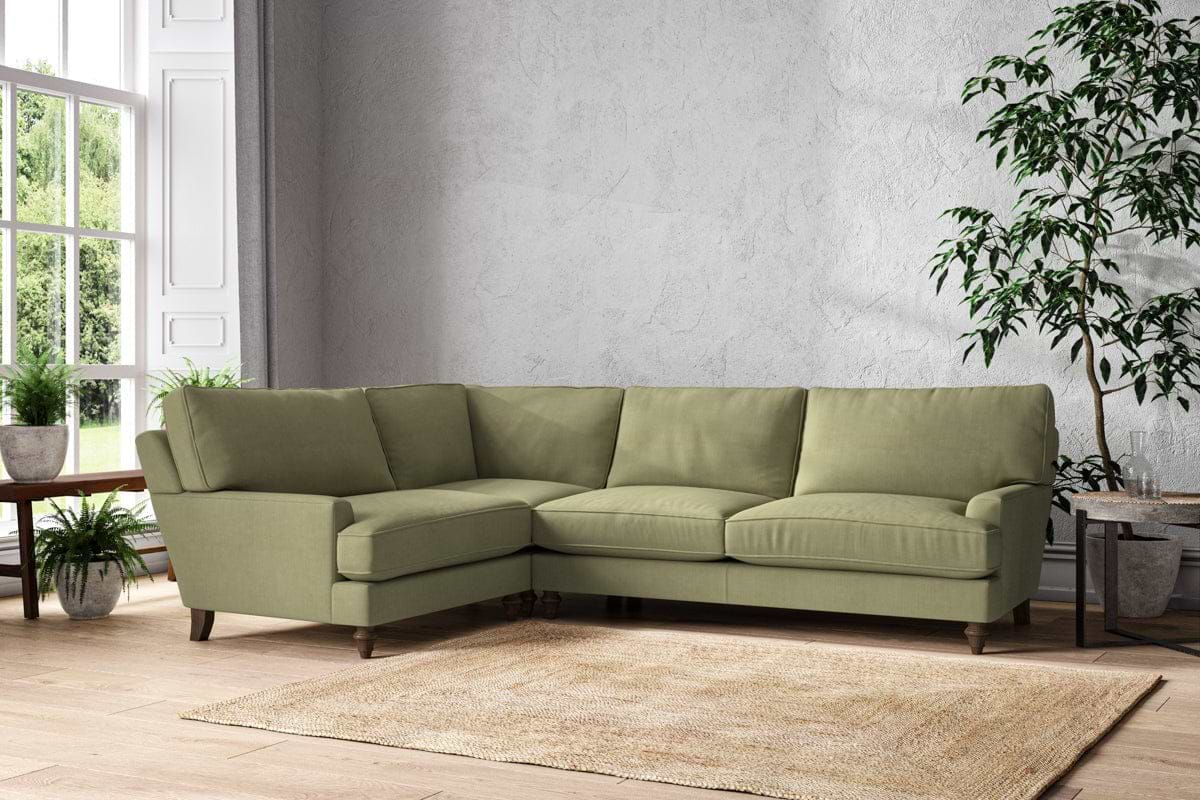 Marri Grand Left Hand Corner Sofa - Brera Linen Sage