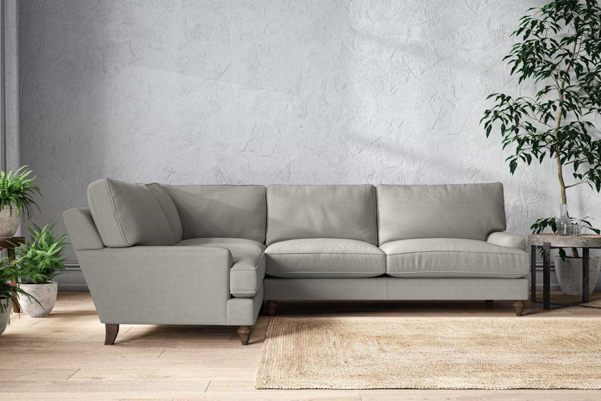 Marri Grand Left Hand Corner Sofa - Brera Linen Smoke-MAKE TO ORDER-Nkuku