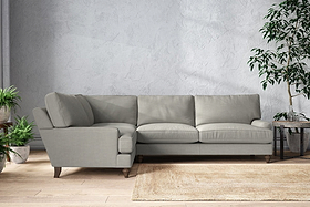 Marri Grand Left Hand Corner Sofa - Brera Linen Smoke