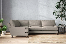 Marri Grand Left Hand Corner Sofa - Recycled Cotton Flax