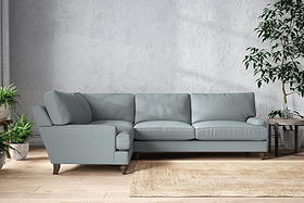 Marri Grand Left Hand Corner Sofa - Recycled Cotton Horizon-MAKE TO ORDER-Nkuku