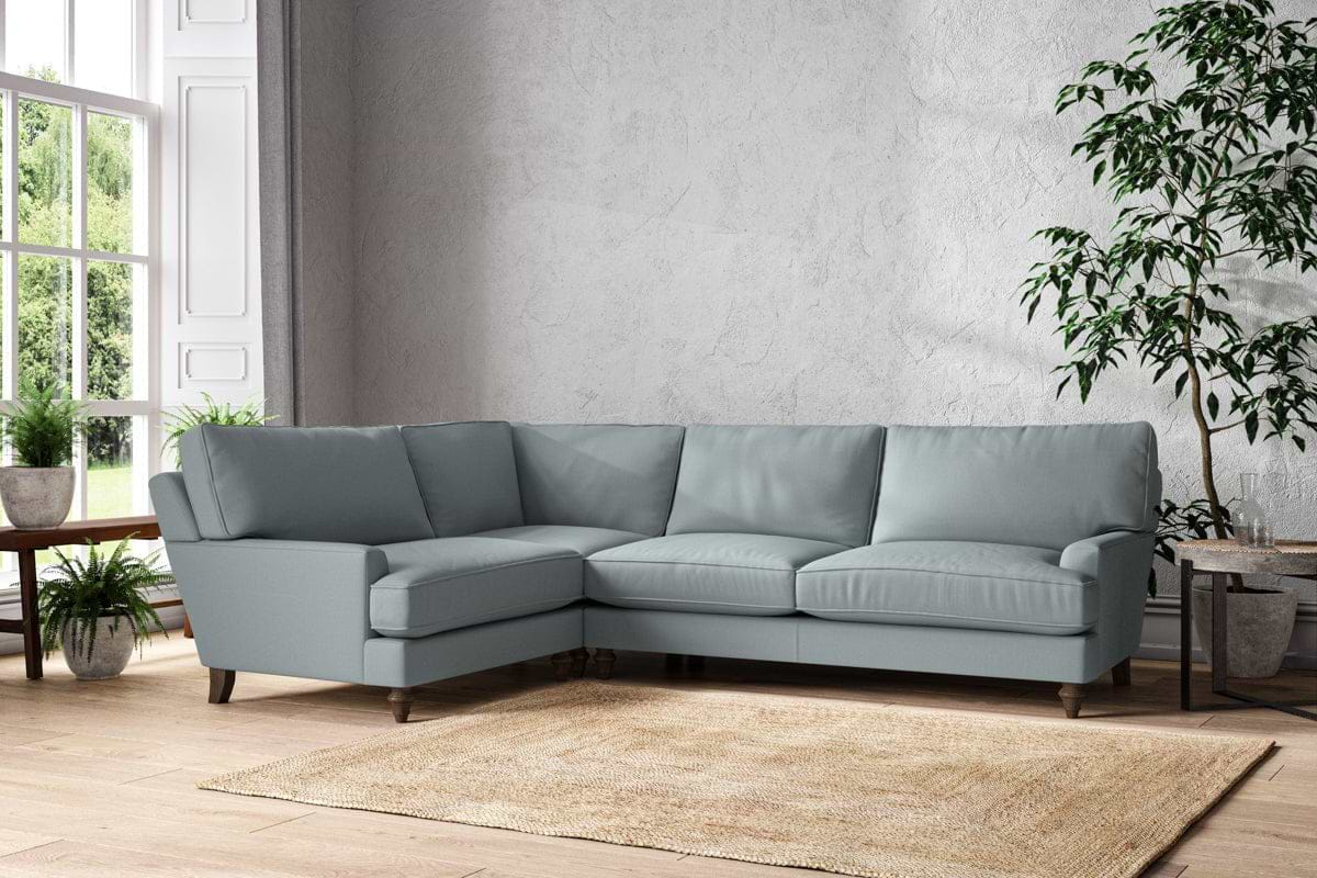 Marri Grand Left Hand Corner Sofa - Recycled Cotton Horizon-MAKE TO ORDER-Nkuku