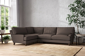 Marri Grand Left Hand Corner Sofa - Recycled Cotton Mocha