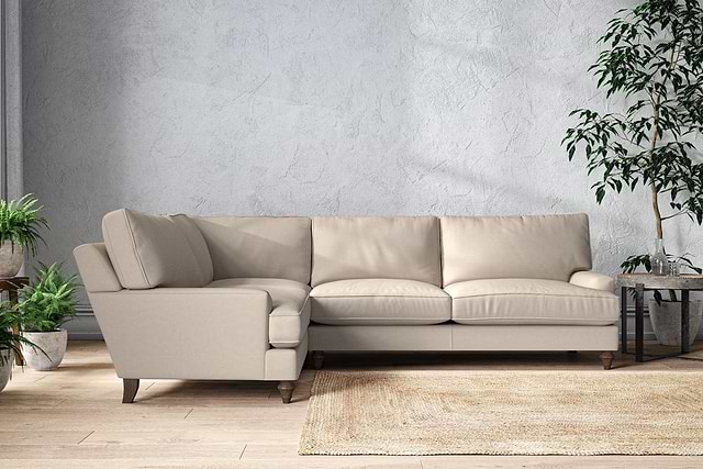 Marri Grand Left Hand Corner Sofa - Recycled Cotton Natural