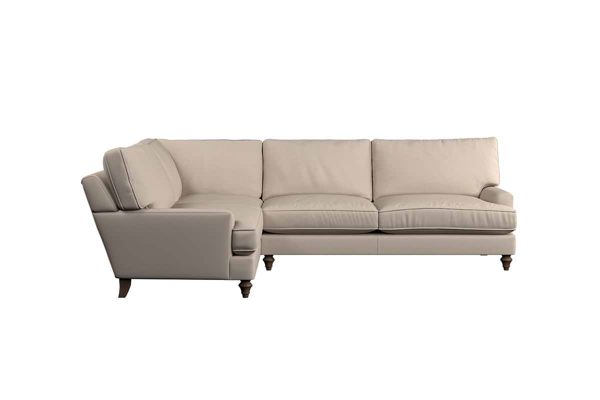 Marri Grand Left Hand Corner Sofa - Recycled Cotton Navy-MAKE TO ORDER-Nkuku