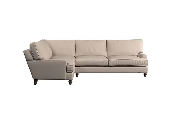 Marri Grand Left Hand Corner Sofa - Recycled Cotton Ochre-MAKE TO ORDER-Nkuku