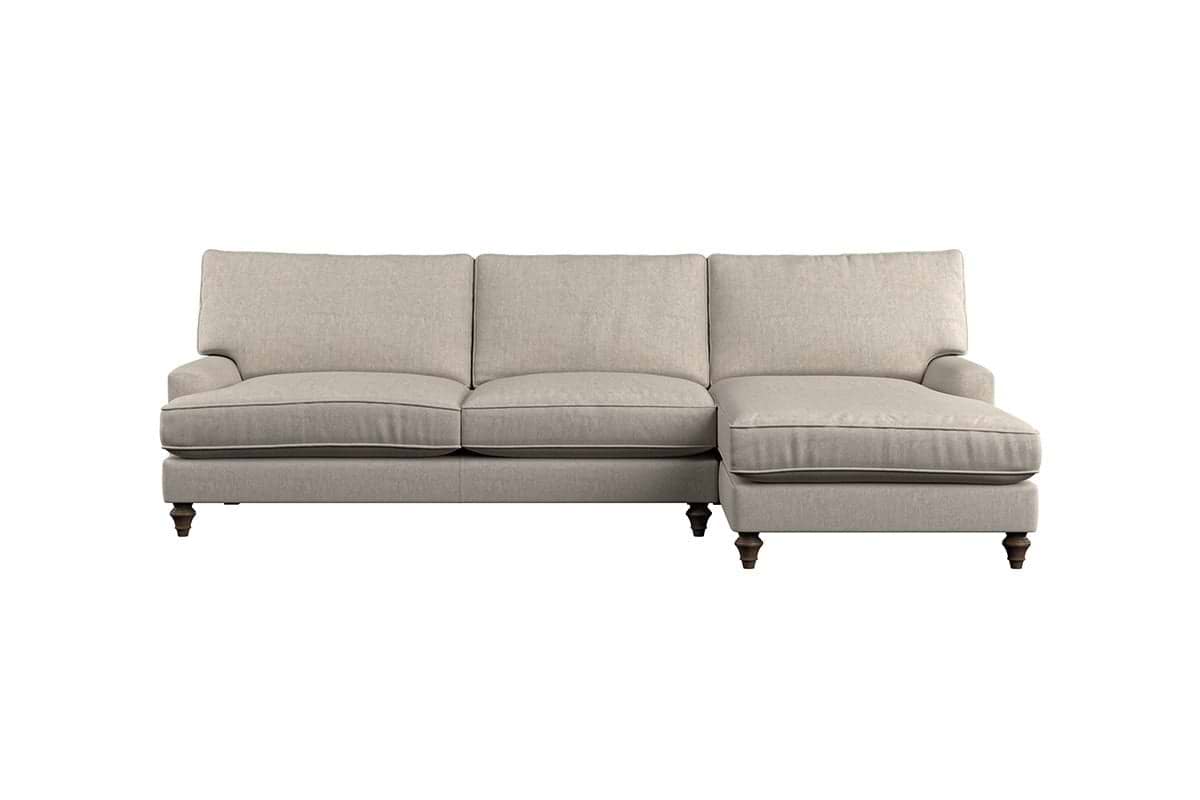 Marri Grand Right Hand Chaise Sofa - Brera Linen Jade