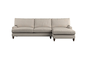 Marri Grand Right Hand Chaise Sofa - Brera Linen Sage