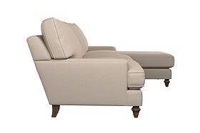 Marri Grand Right Hand Chaise Sofa - Recycled Cotton Seaspray-MAKE TO ORDER-Nkuku