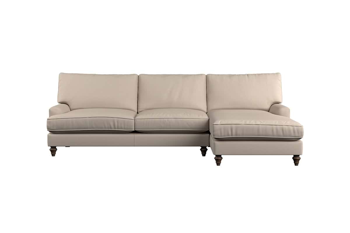 Marri Grand Right Hand Chaise Sofa - Recycled Cotton Thunder