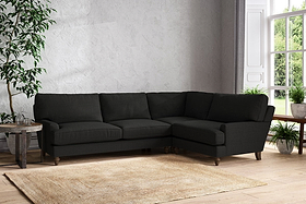Marri Grand Right Hand Corner Sofa - Brera Linen Charcoal-MAKE TO ORDER-Nkuku