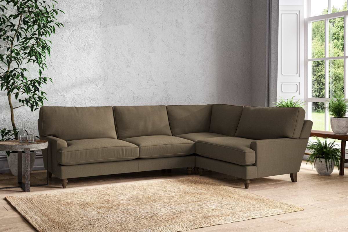 Marri Grand Right Hand Corner Sofa - Brera Linen Chestnut-MAKE TO ORDER-Nkuku