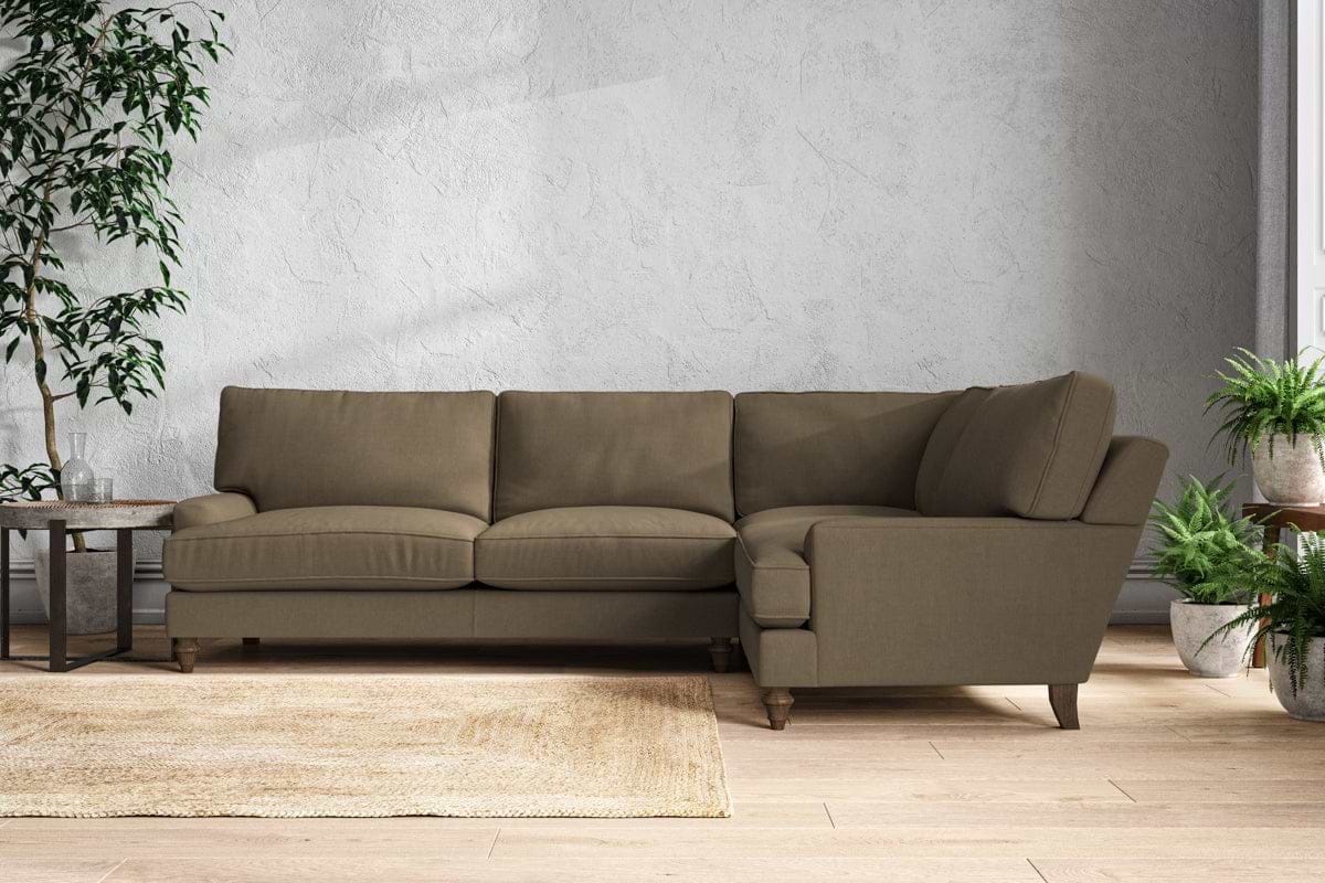 Marri Grand Right Hand Corner Sofa - Brera Linen Chestnut-MAKE TO ORDER-Nkuku