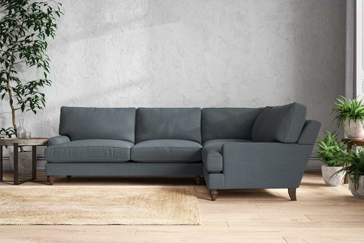 Marri Grand Right Hand Corner Sofa - Brera Linen Dusk-MAKE TO ORDER-Nkuku