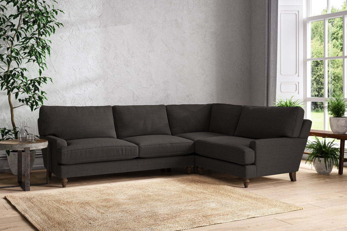 Marri Grand Right Hand Corner Sofa - Brera Linen Espresso-MAKE TO ORDER-Nkuku