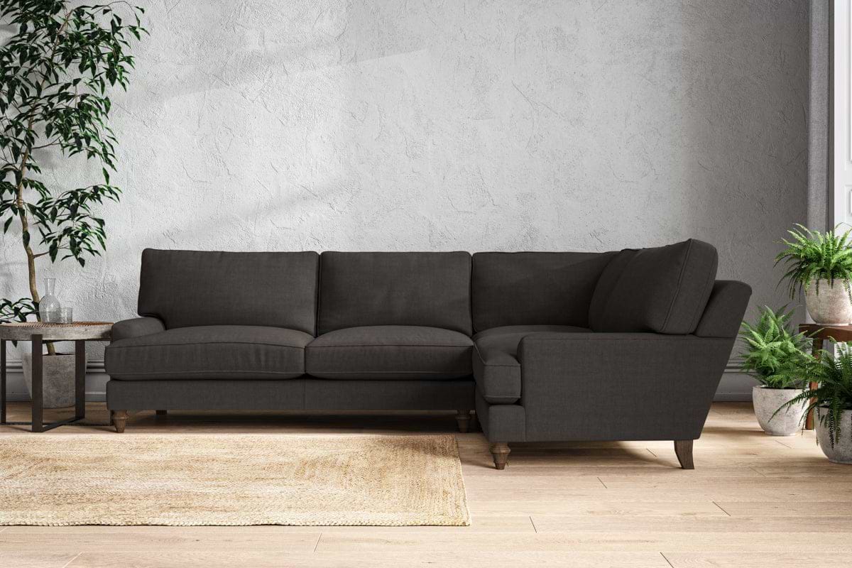 Marri Grand Right Hand Corner Sofa - Brera Linen Espresso-MAKE TO ORDER-Nkuku