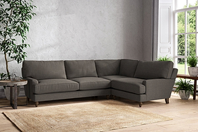Marri Grand Right Hand Corner Sofa - Brera Linen Granite-MAKE TO ORDER-Nkuku