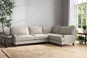 Marri Grand Right Hand Corner Sofa - Brera Linen Natural-MAKE TO ORDER-Nkuku