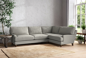 Marri Grand Right Hand Corner Sofa - Brera Linen Smoke-MAKE TO ORDER-Nkuku