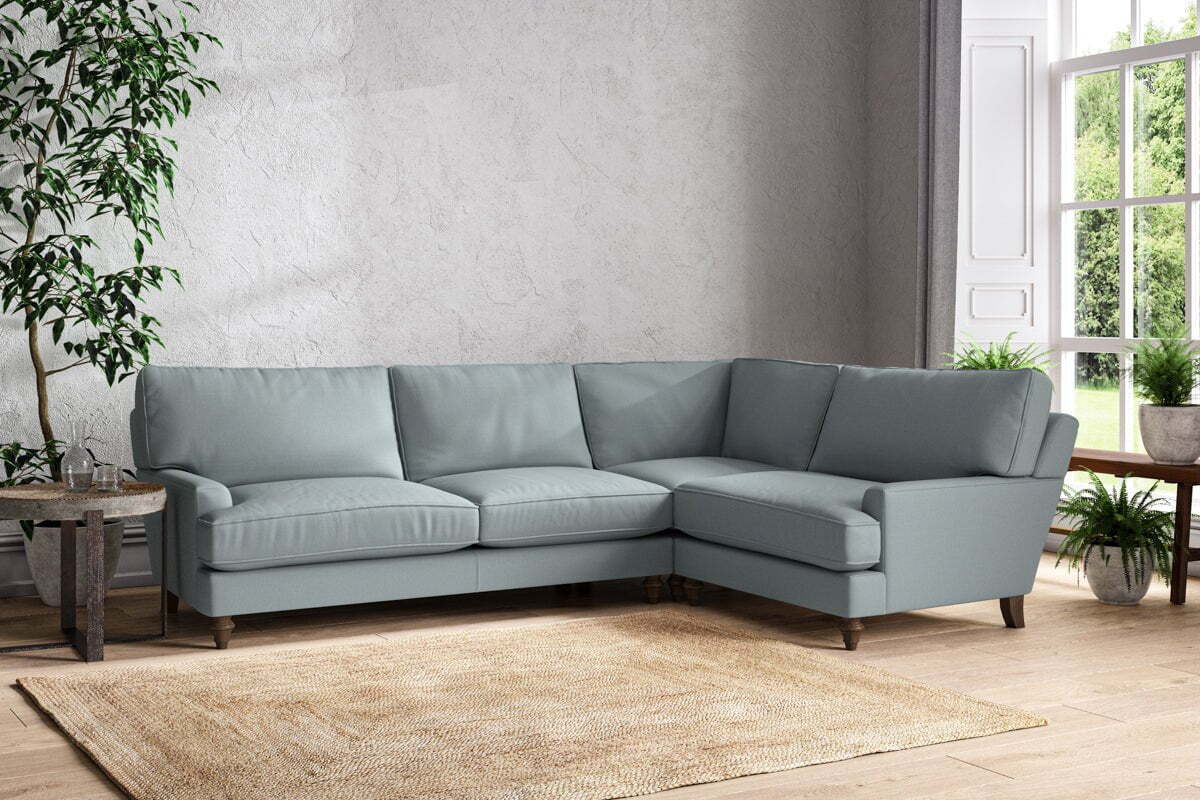 Marri Grand Right Hand Corner Sofa - Recycled Cotton Horizon-MAKE TO ORDER-Nkuku