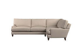 Marri Grand Right Hand Corner Sofa - Recycled Cotton Horizon-MAKE TO ORDER-Nkuku