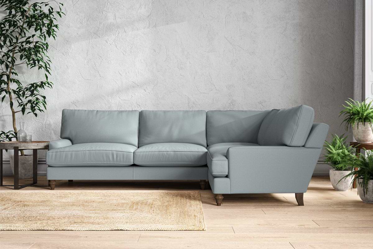 Marri Grand Right Hand Corner Sofa - Recycled Cotton Horizon-MAKE TO ORDER-Nkuku