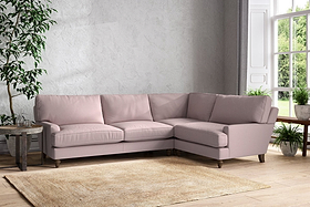 Marri Grand Right Hand Corner Sofa - Recycled Cotton Lavender-MAKE TO ORDER-Nkuku