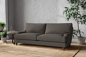 Marri Grand Sofa - Brera Linen Granite-MAKE TO ORDER-Nkuku