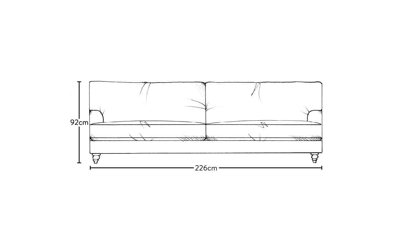 Marri Grand Sofa - Brera Linen Natural-MAKE TO ORDER-Nkuku