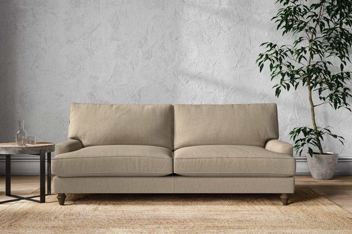 Marri Grand Sofa - Brera Linen Pebble-MAKE TO ORDER-Nkuku