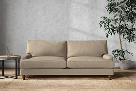 Marri Grand Sofa - Brera Linen Pebble-MAKE TO ORDER-Nkuku