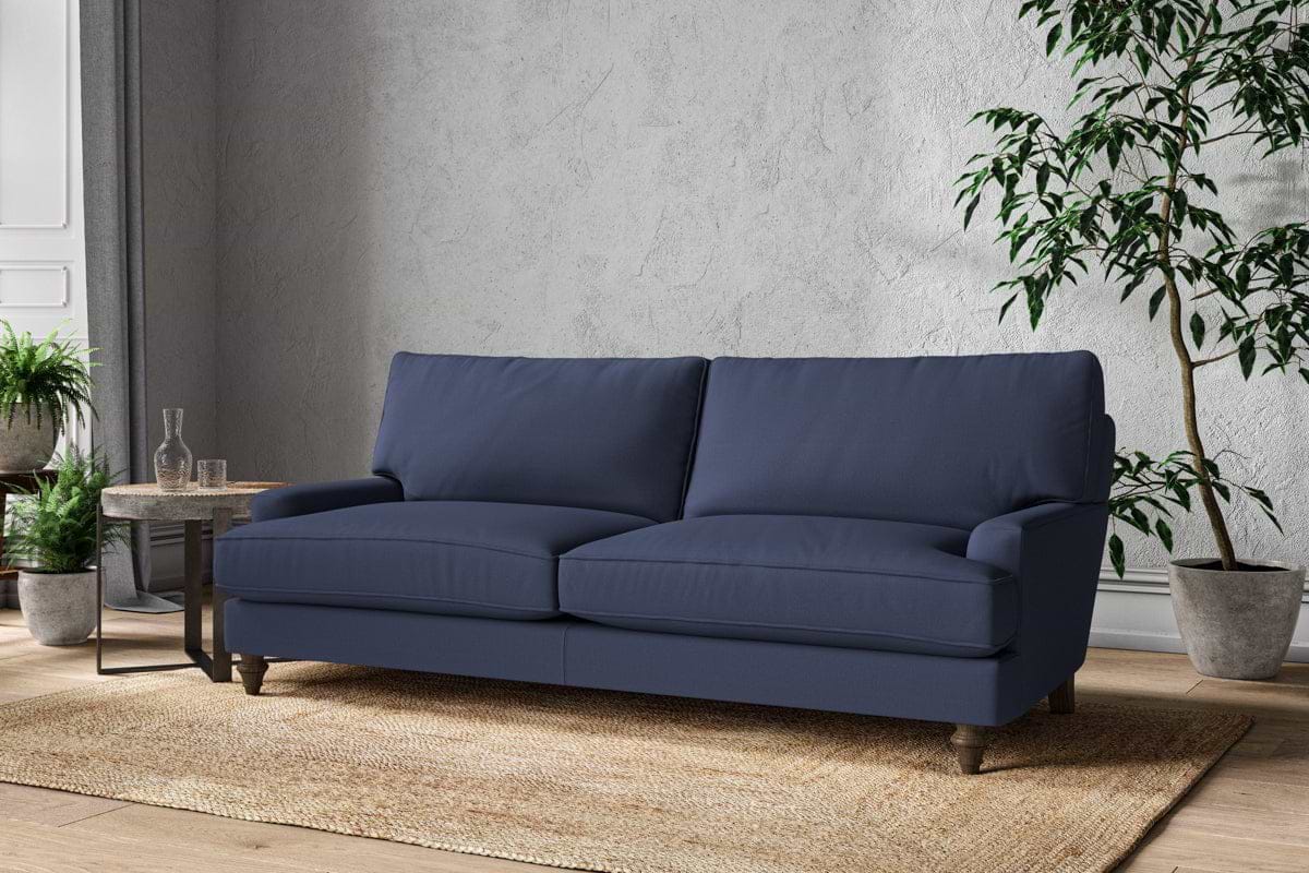 Marri Grand Sofa - Recycled Cotton Navy-MAKE TO ORDER-Nkuku