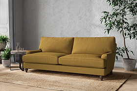 Marri Grand Sofa - Recycled Cotton Ochre-MAKE TO ORDER-Nkuku