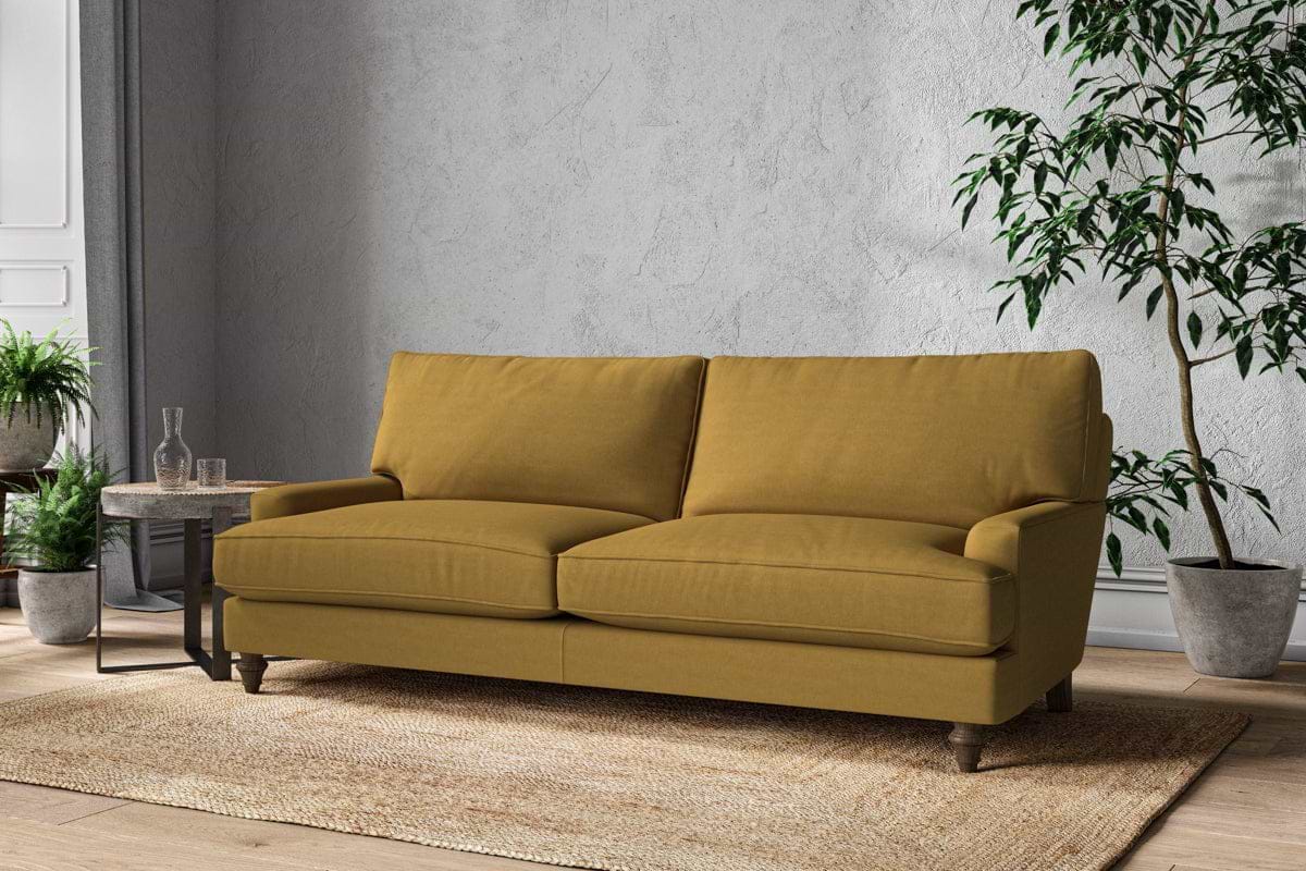 Marri Grand Sofa - Recycled Cotton Ochre-MAKE TO ORDER-Nkuku
