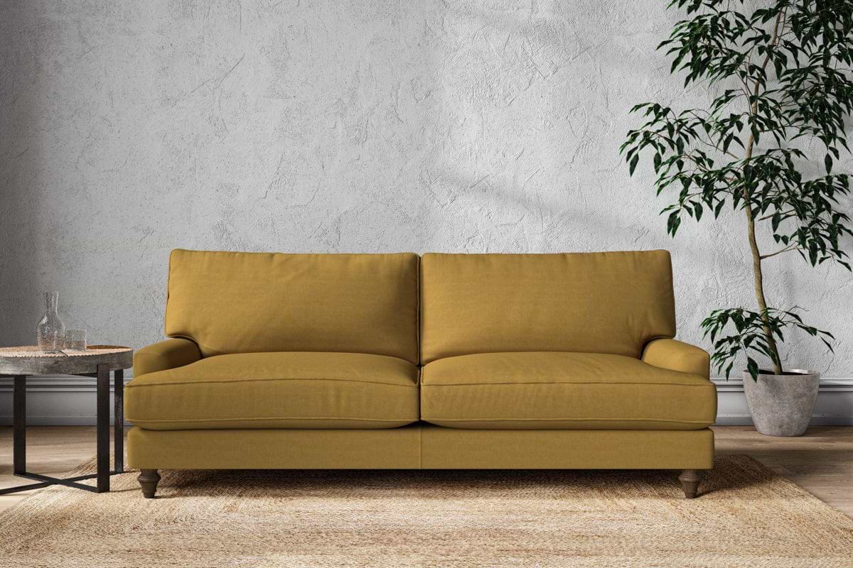 Marri Grand Sofa - Recycled Cotton Ochre-MAKE TO ORDER-Nkuku