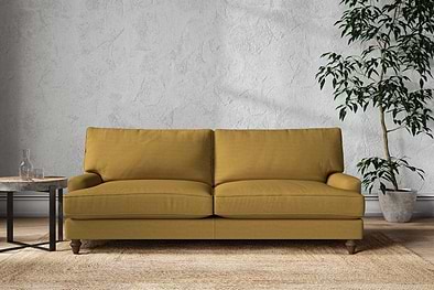Marri Grand Sofa - Recycled Cotton Ochre-MAKE TO ORDER-Nkuku