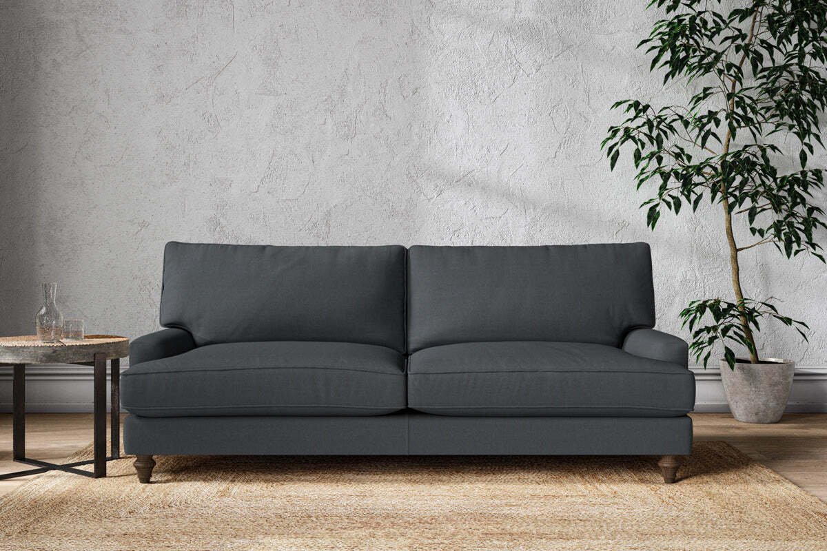 Marri Grand Sofa - Recycled Cotton Thunder-MAKE TO ORDER-Nkuku