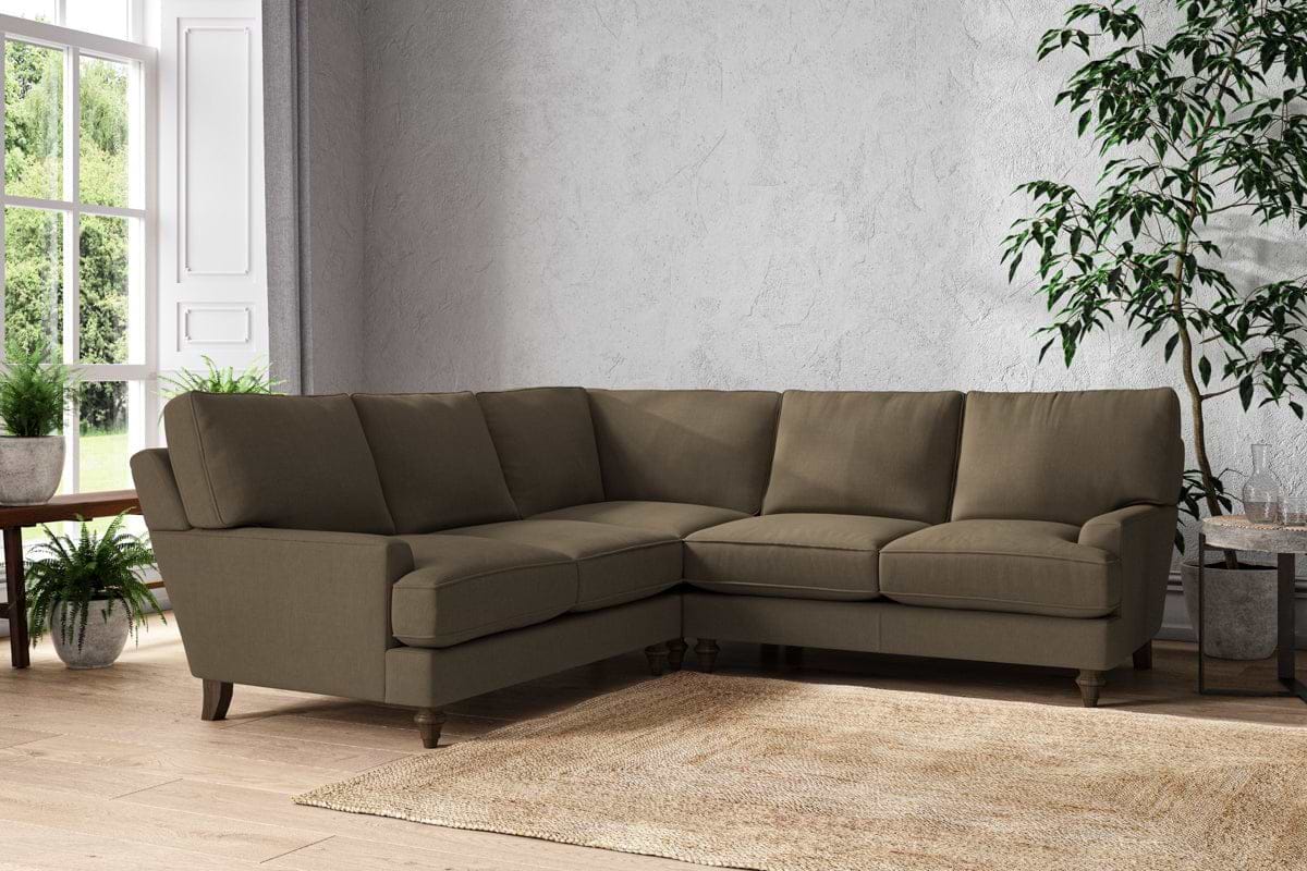 Marri Large Corner Sofa - Brera Linen Chestnut
