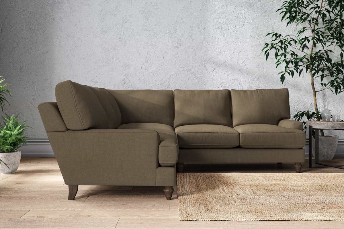 Marri Large Corner Sofa - Brera Linen Chestnut-MAKE TO ORDER-Nkuku